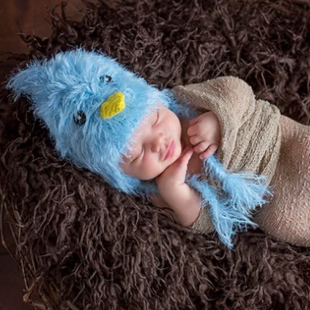 Daisy Baby Unisex Infant Beanie Hat Baby Blue Chic Photography 0-6 months NEW